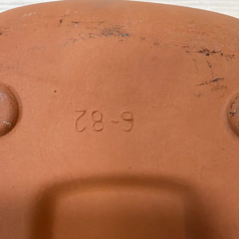 W-Germany 847 Ceramic Baking Dish w/ Lid 1.5 qt Rect Brown Unglazed